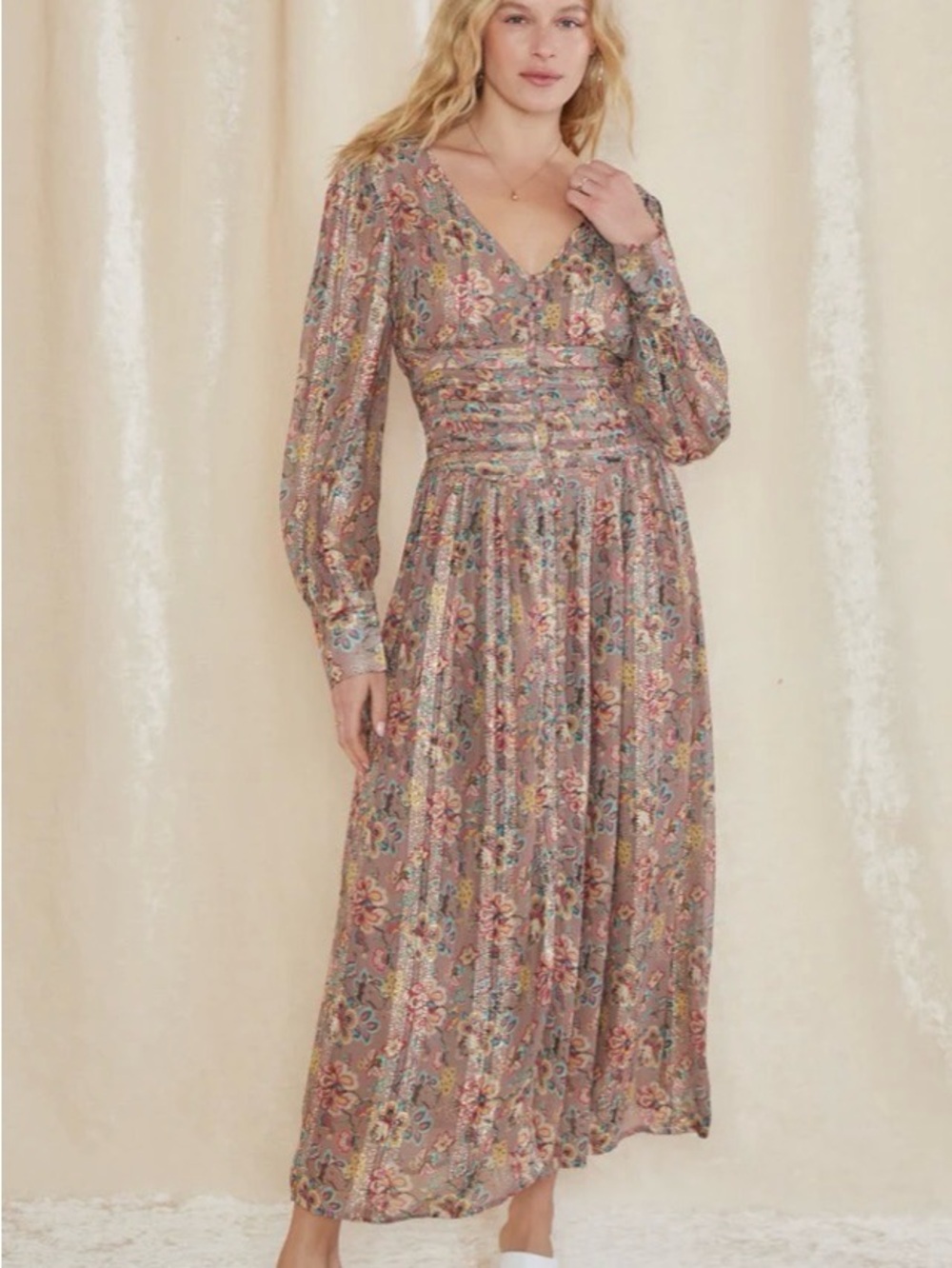 RAGA Anahita L/S Button Dress